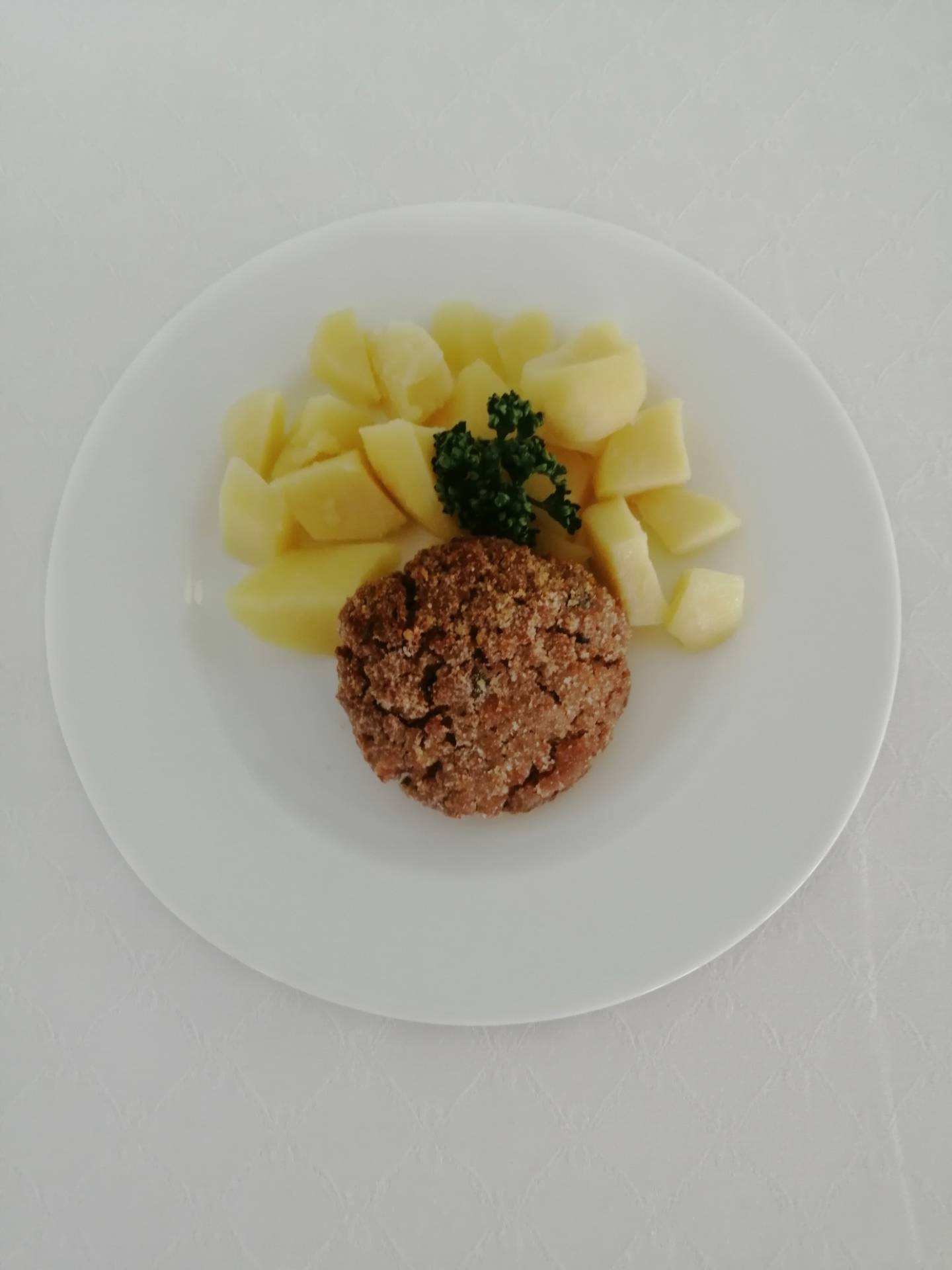 sojový řízek s Nivou