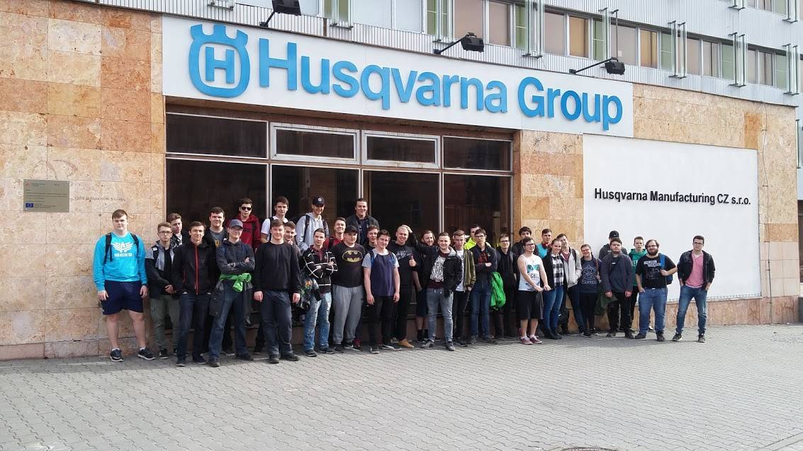 EXKURZE VE FIRMĚ HUSQVARNA GROUP VE VRBNĚ POD PRADĚDEM