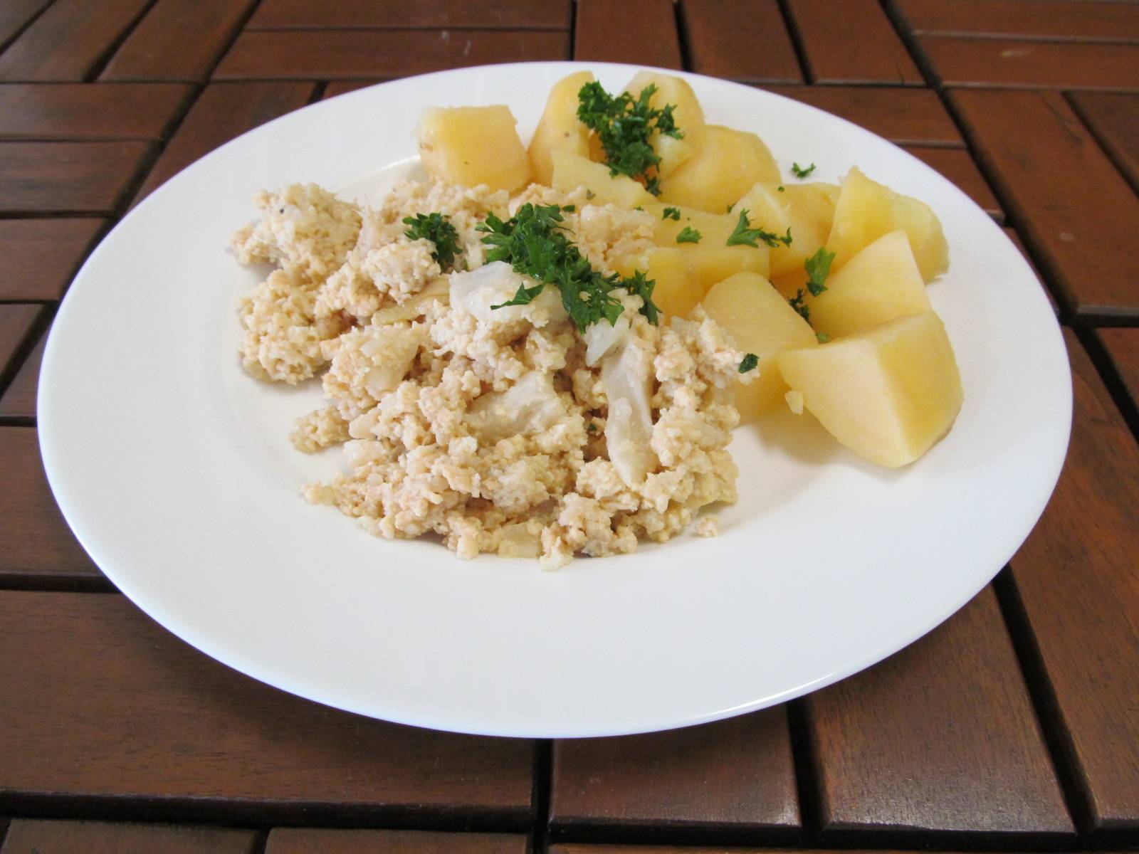 květák s vejci jako mozeček