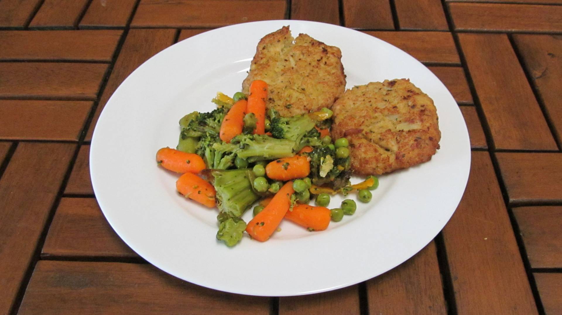 květákové placky s tarhoňou