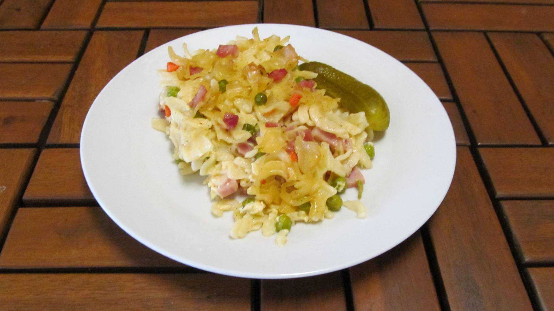 zapékané těstoviny s uzeninou